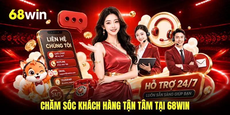 Chăm sóc khách hàng tận tâm tại 68WIN
